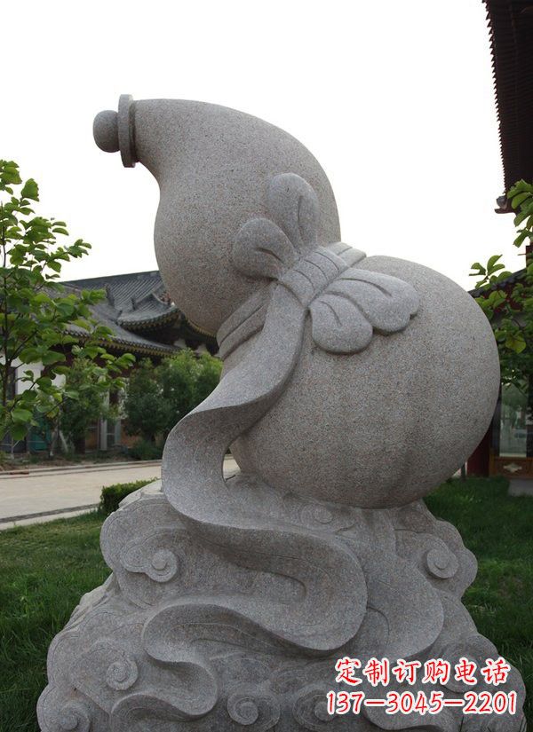绵阳中领雕塑大理石葫芦雕塑构筑完美建筑
