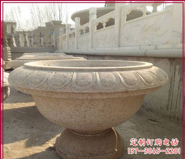 绵阳大理石花盆雕塑