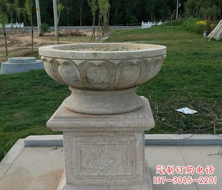 绵阳大理石花盆石雕
