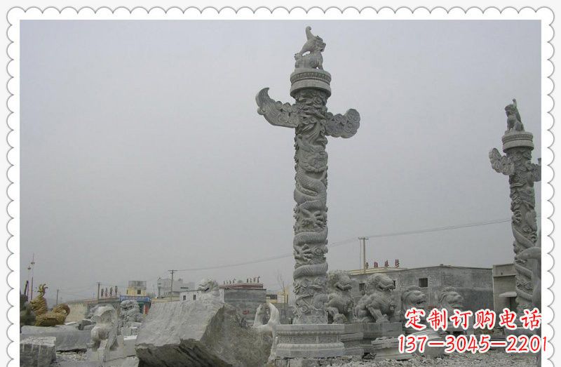 绵阳精致雕刻,大理石华表雕塑