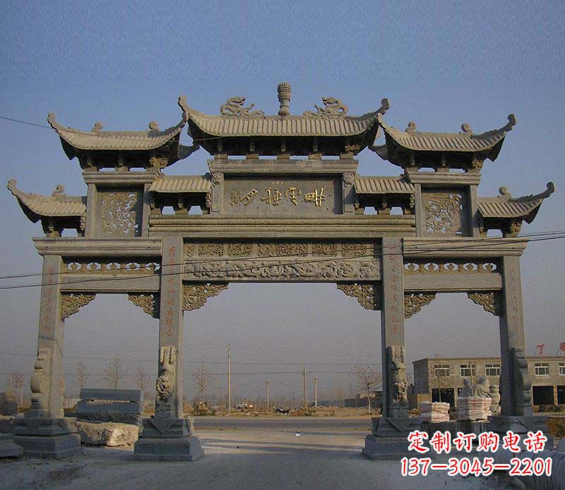 绵阳大理石牌楼雕塑定制