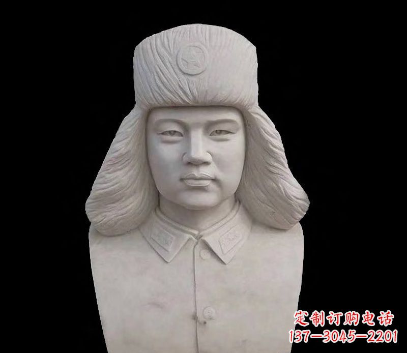 绵阳激励青年的雷锋石雕