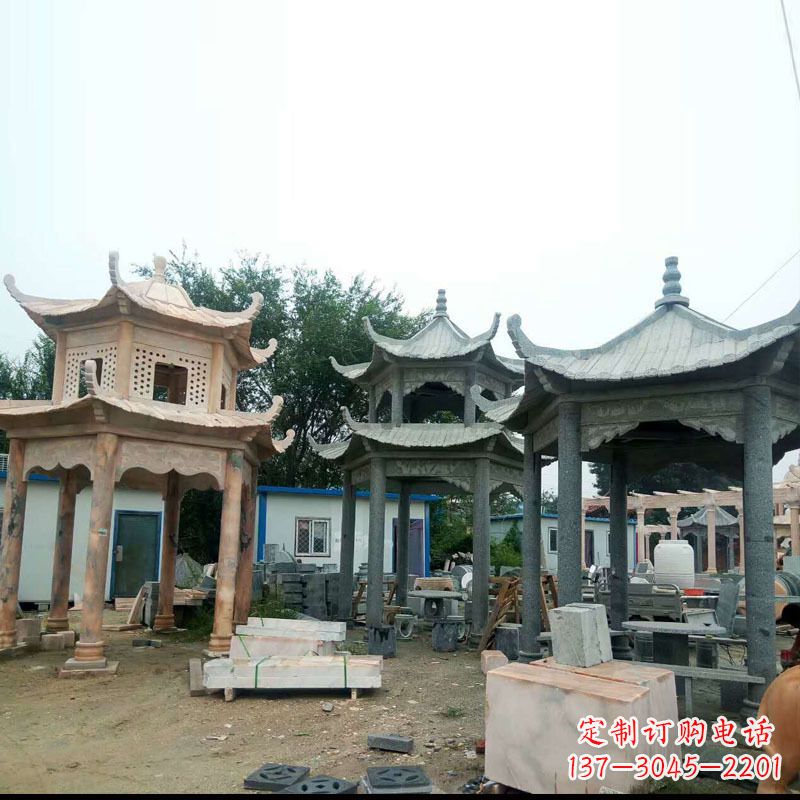 绵阳精美大理石凉亭雕塑