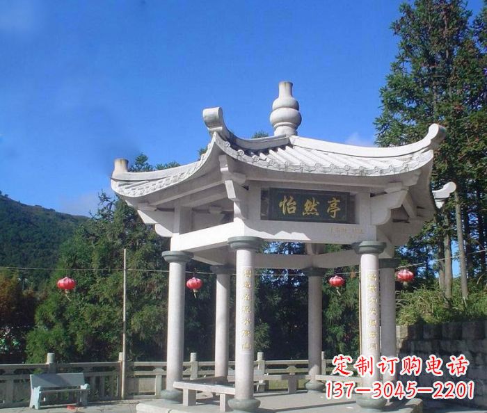 绵阳精美大理石凉亭雕塑
