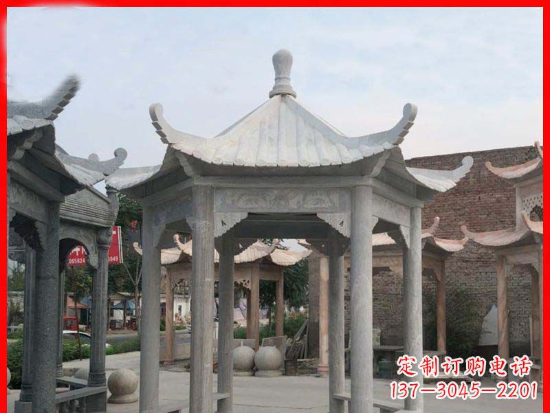 绵阳大理石凉亭石雕