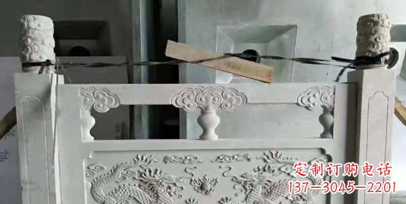 绵阳大理石龙浮雕栏板雕塑