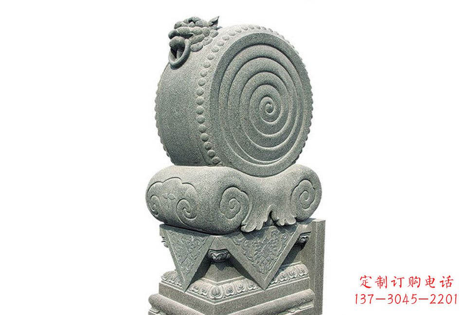 绵阳门墩招财石雕