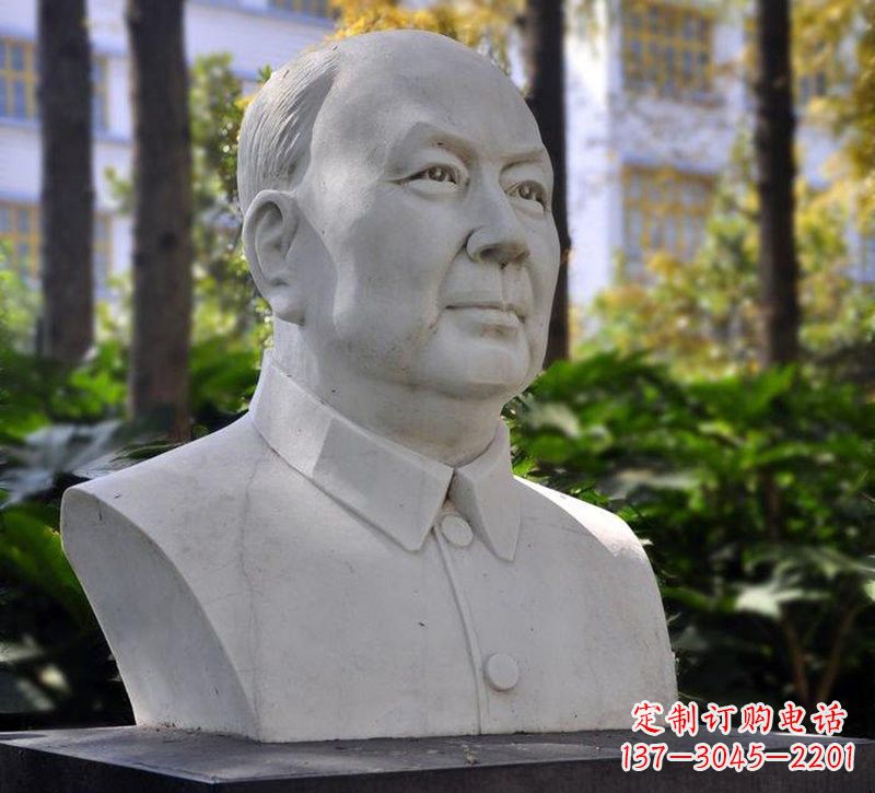 绵阳大理石钱学森胸像石雕——赞颂改革开放的先驱