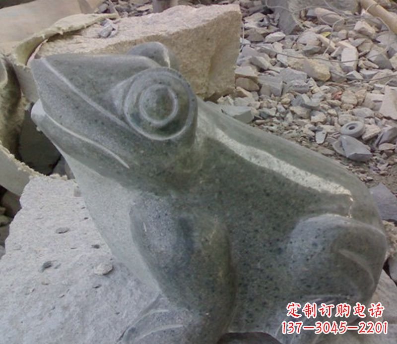 绵阳大理石青蛙石雕-质感细腻引人注目