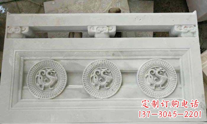绵阳精美青龙石浮雕栏板雕塑