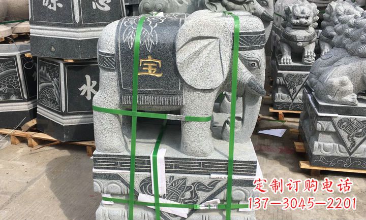 绵阳大理石大象门口石雕