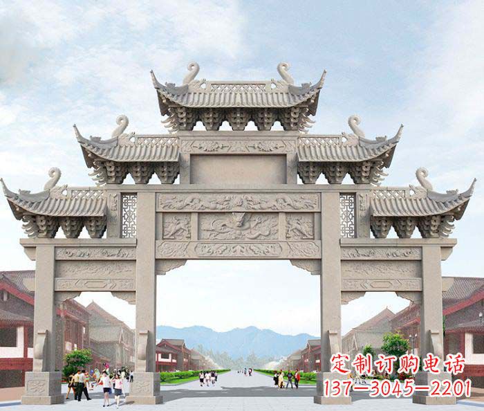 绵阳大理石牌坊石雕艺术品