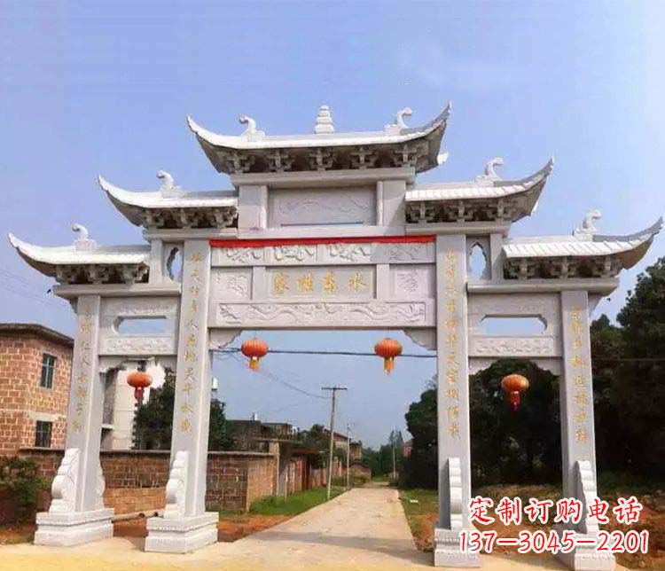 绵阳大理石牌坊石雕