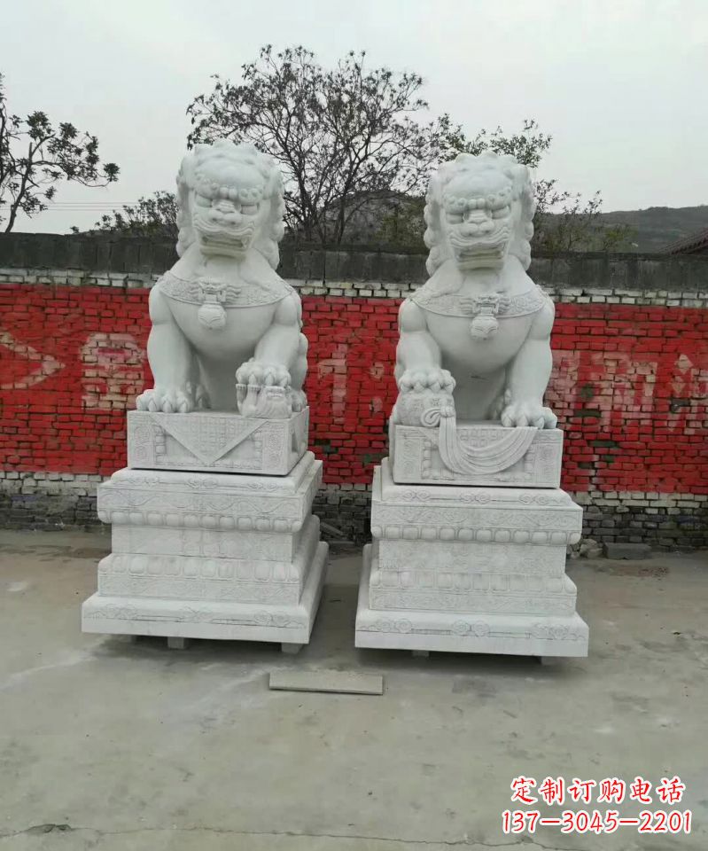 绵阳大理石狮子雕塑,精致而壮观