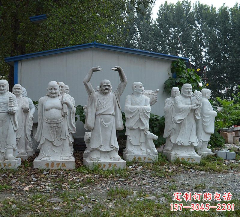 绵阳大理石罗汉雕塑,高贵雅致