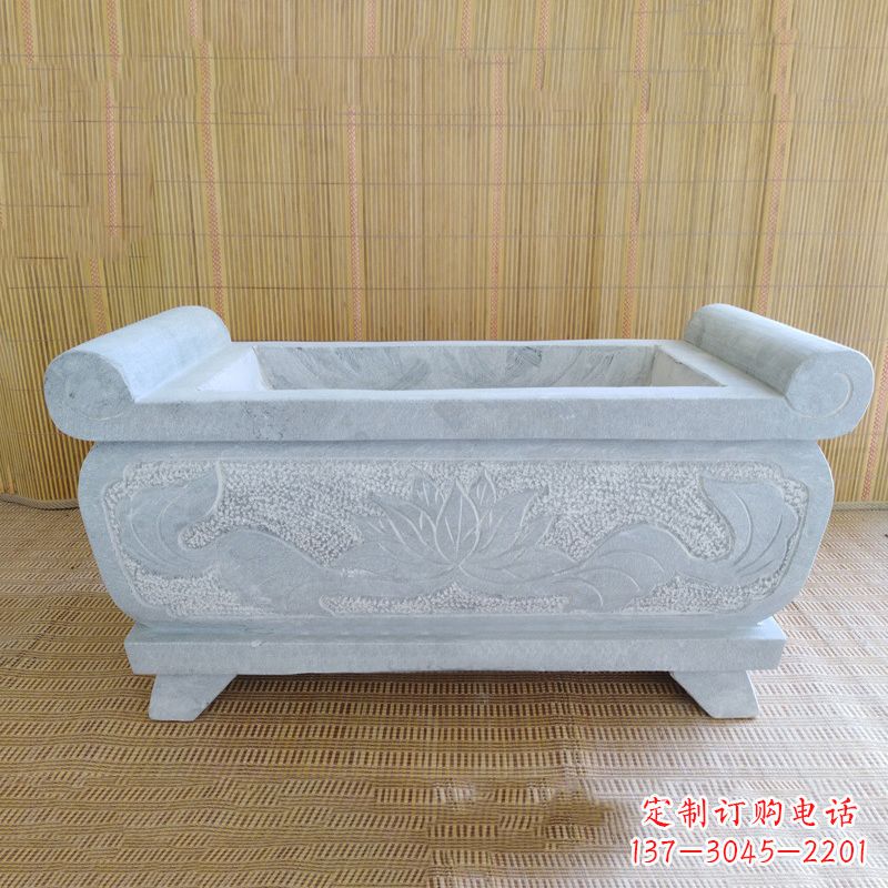 绵阳精美大理石石雕香炉雕塑