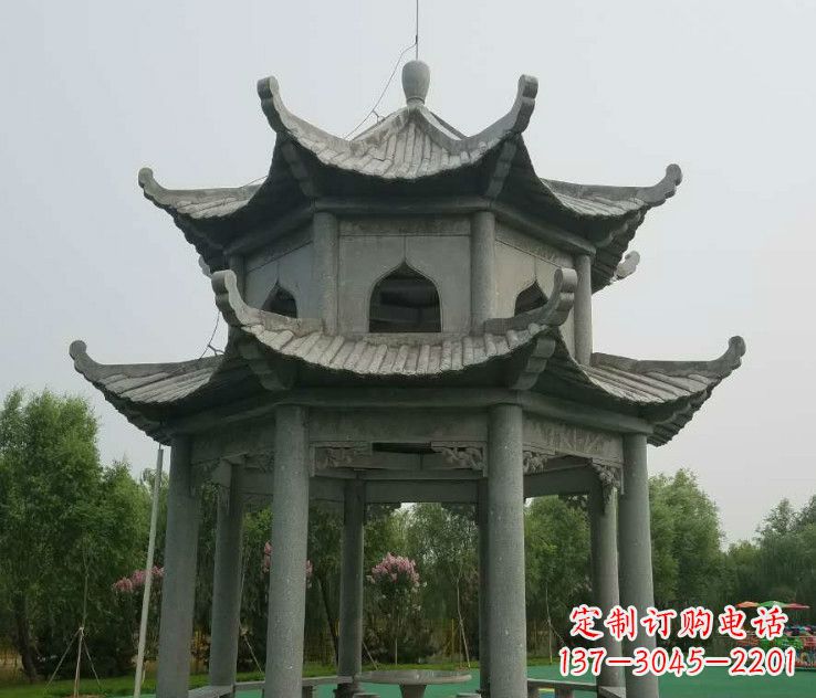 绵阳精美大理石凉亭石雕