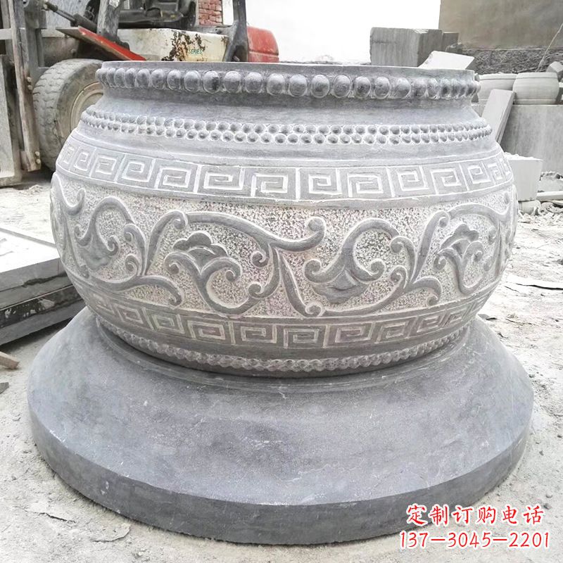 绵阳精美绝伦的大理石水缸雕塑