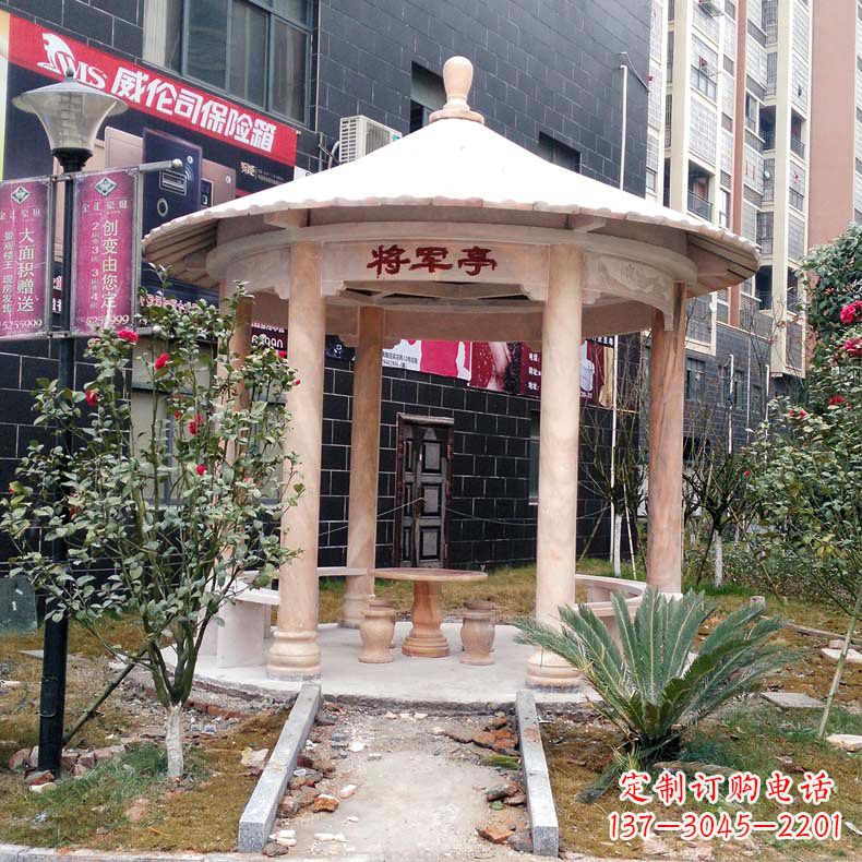 绵阳精美大理石凉亭雕塑