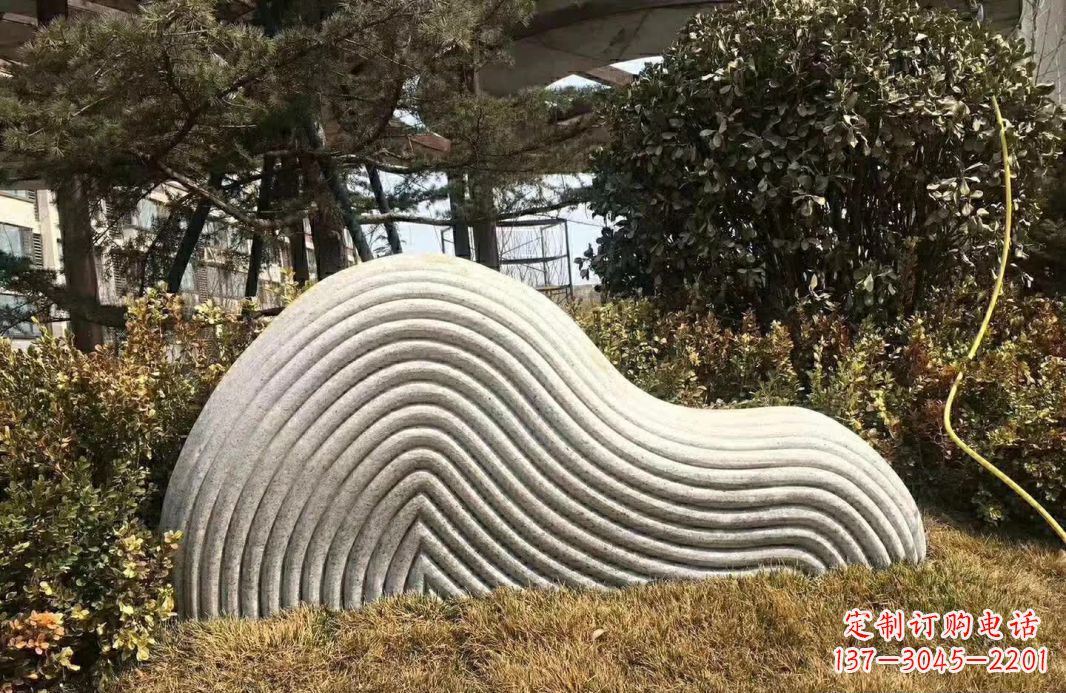 绵阳高雅大理石纹理假山雕塑