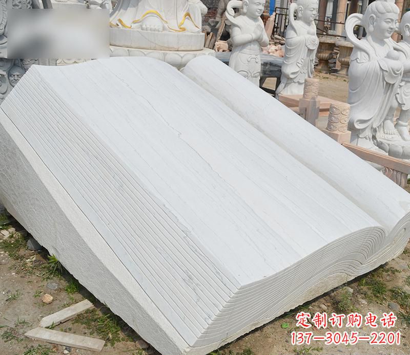 绵阳精美大理石书籍雕塑