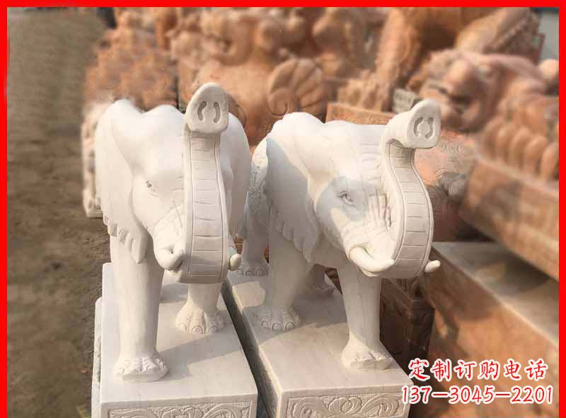 绵阳产品名称大理石小象招财石雕