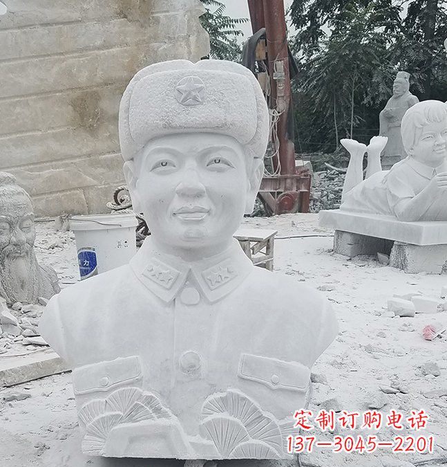 绵阳大理石校园雷锋头像雕塑