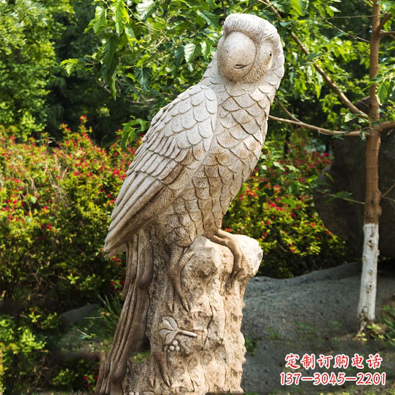 绵阳大理石鹦鹉雕塑,完美点缀生活空间