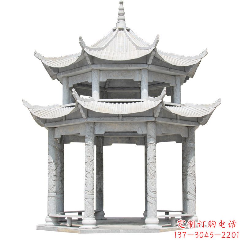 绵阳大理石古建凉亭雕塑