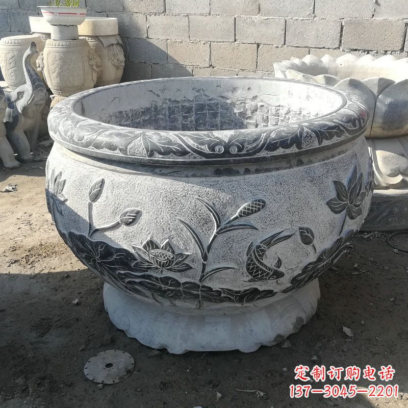绵阳大理石水缸雕塑