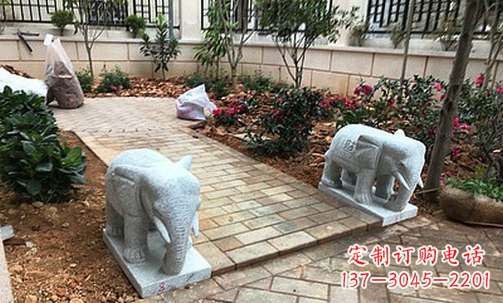 绵阳大理石小象石雕,让你的大好家园更加美丽