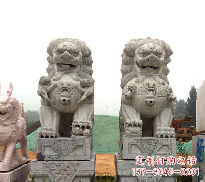 绵阳传统大理石狮子雕塑