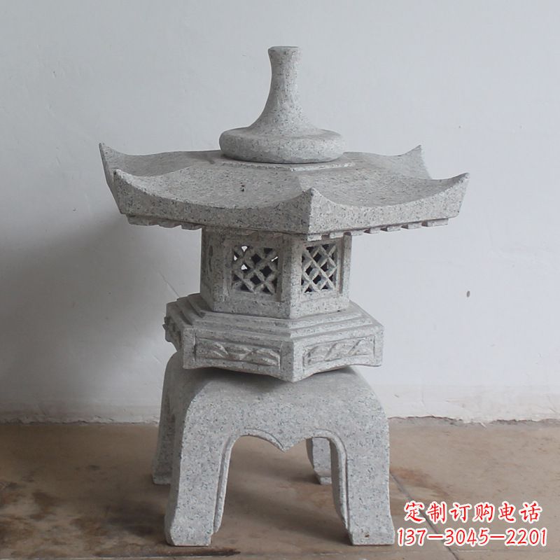 绵阳传统中式雕塑大理石石灯