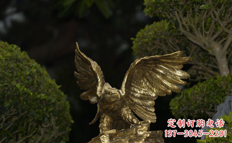 绵阳精美大鹏展翅老鹰铜雕