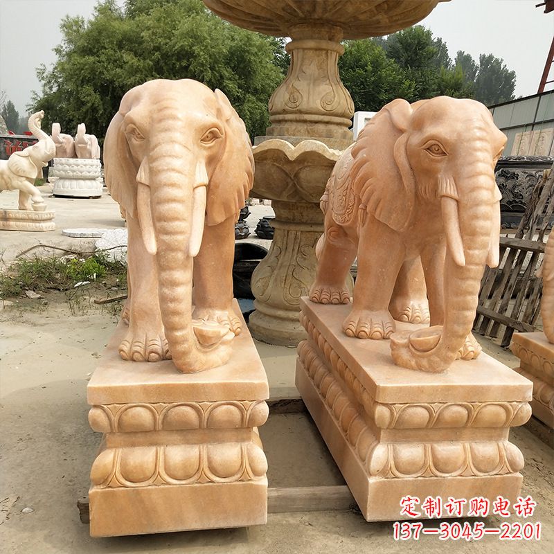 绵阳大象铃铛石雕