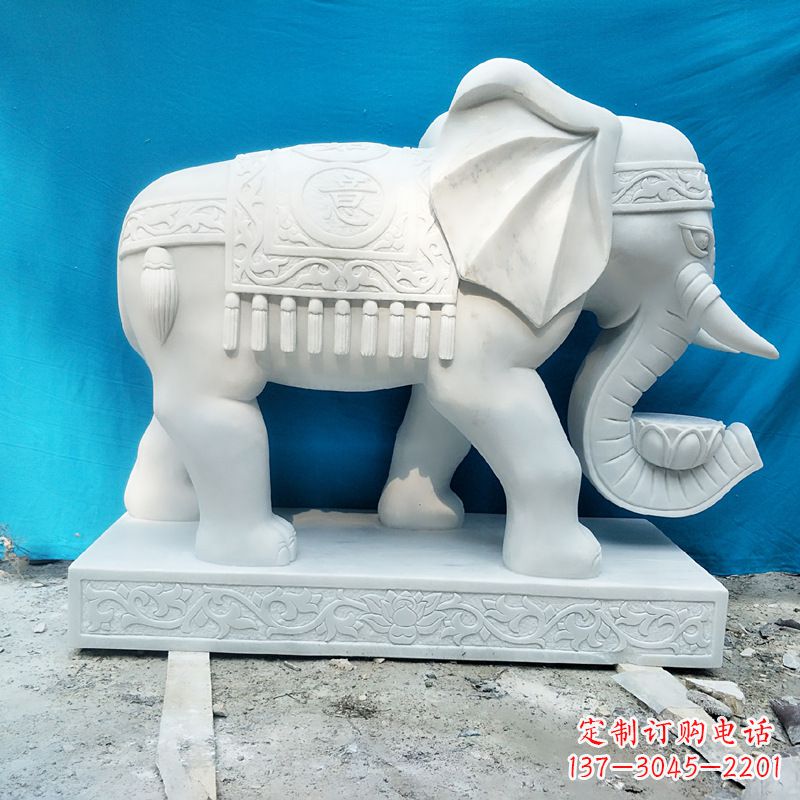 绵阳大象石雕翘鼻子
