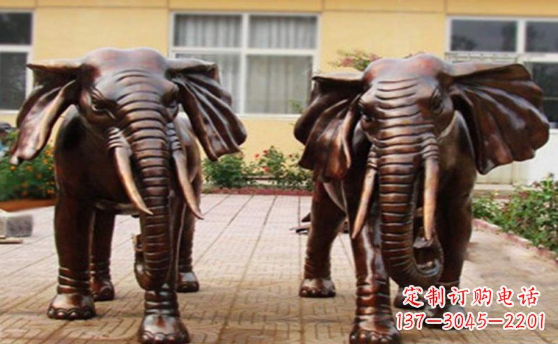 绵阳大象铜雕艺术塑像