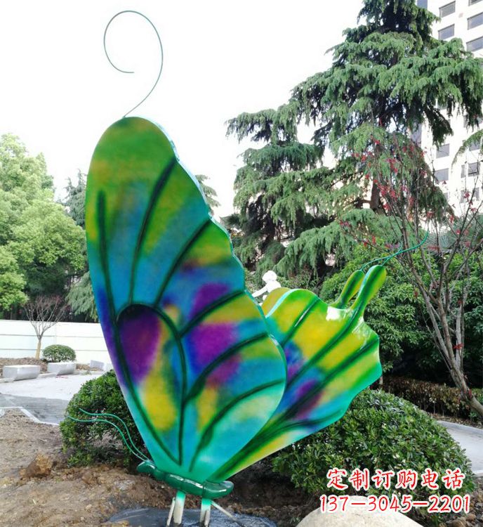 绵阳不锈钢蝴蝶雕塑,装点城市广场