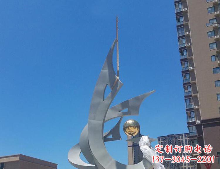 绵阳大型创意景观凤凰广场景观不锈钢雕塑