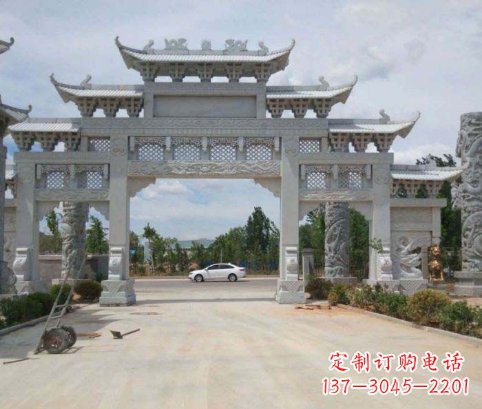 绵阳大型村口牌坊石雕