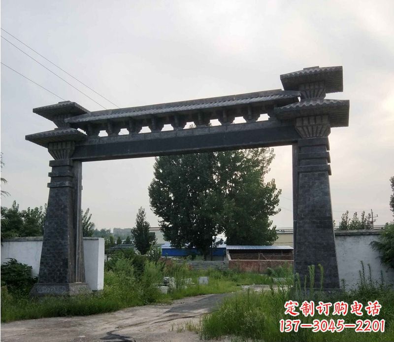绵阳大型单门仿古牌坊石雕