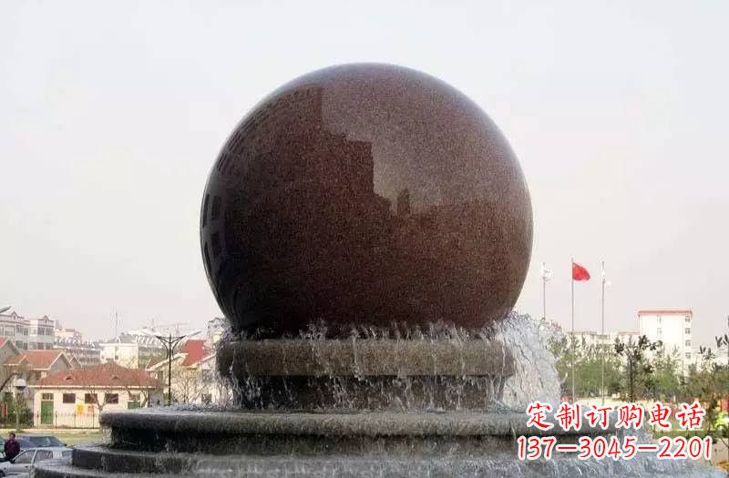 绵阳大型风水球喷泉石雕