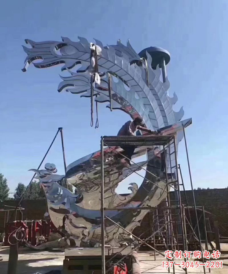 绵阳大型凤凰不锈钢雕塑