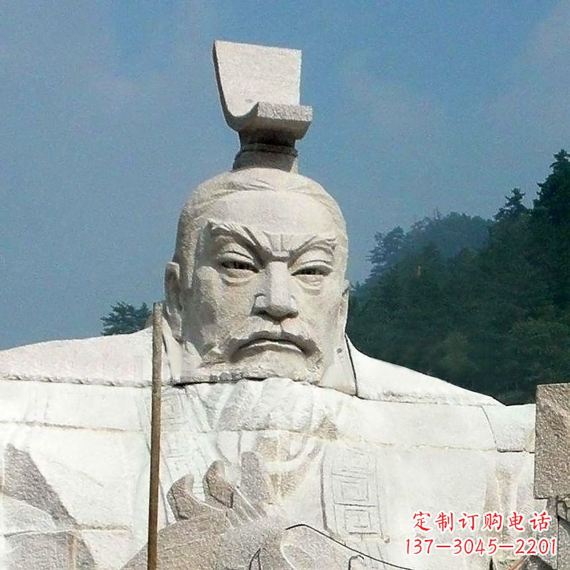 绵阳汉武帝刘彻石雕塑