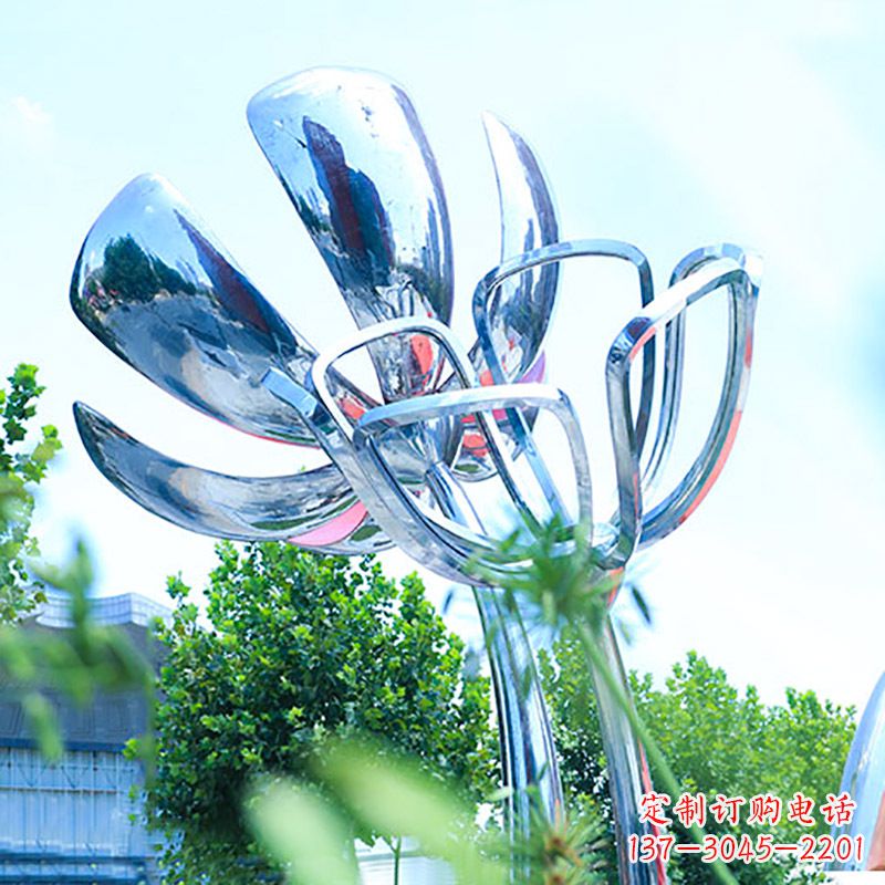 绵阳精美不锈钢玫瑰雕塑