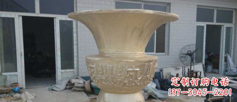 绵阳高品质大型花盆铜雕
