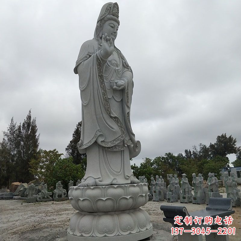 绵阳高端青石观音雕塑
