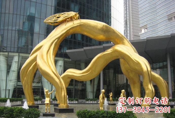 绵阳大型树枝铜雕艺术景观