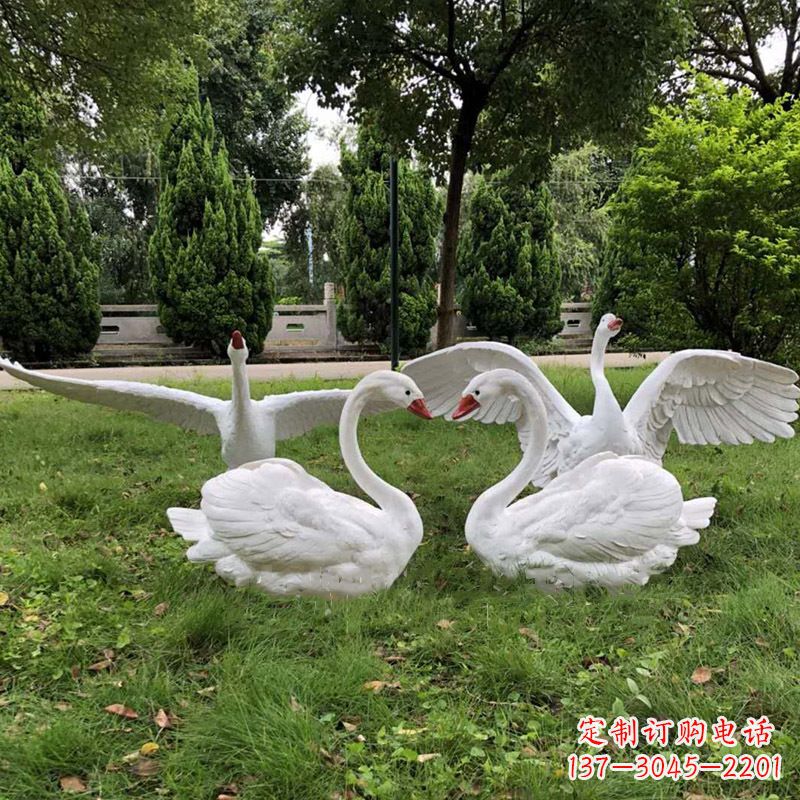 绵阳璀璨夜景天鹅摆件
