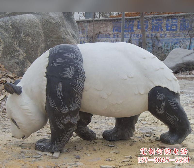 绵阳特色熊猫石雕定制